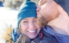 couple in a healthy relationship taking a selfie