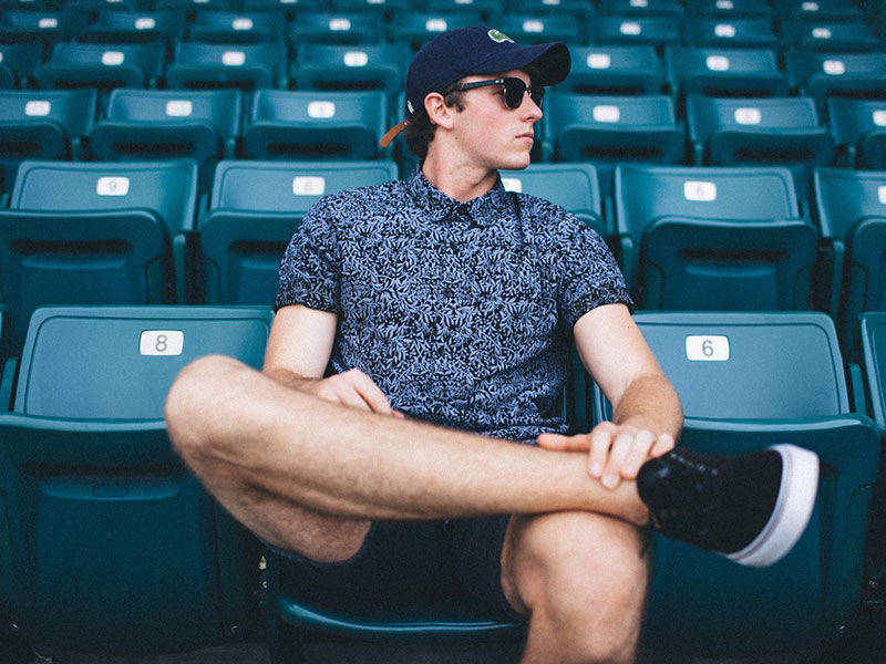 A guy who looks like he may be a little full of himself, definitely a dating red flag.