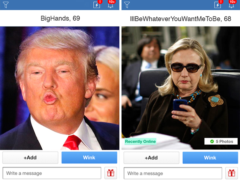 Candidate's Dating Profiles