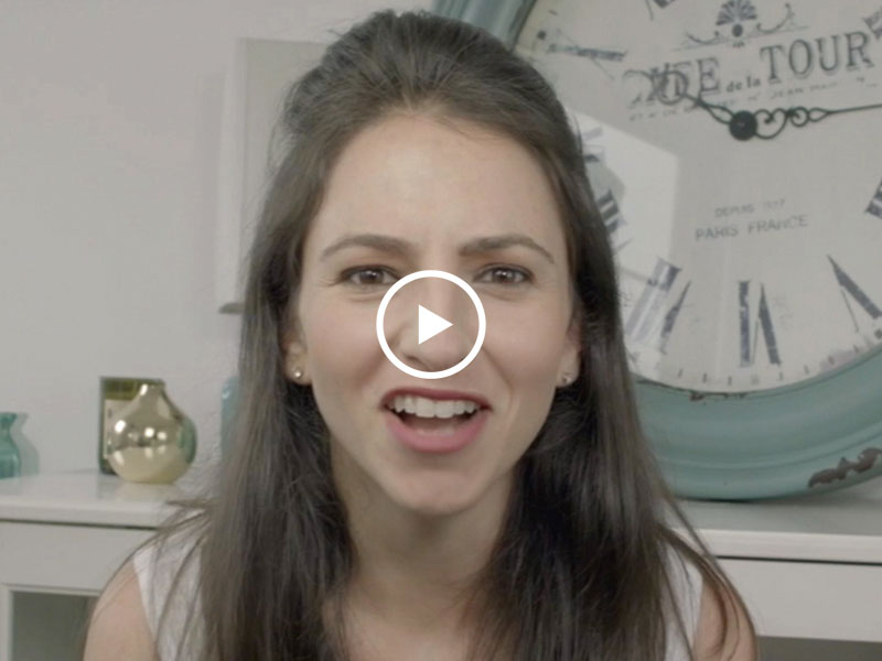 A woman speaking to the camer about first date etiquette rules in this film still.