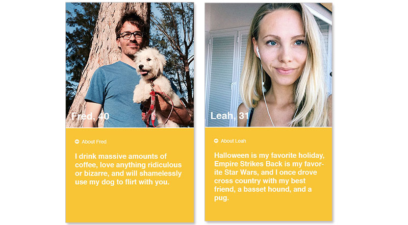 Two screenshots of some of the best bumble bios using the method below..