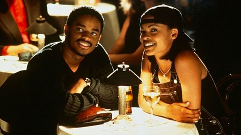 Darius and Nina in Love Jones before he gave his declaration of love.