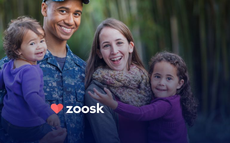 Military Couple that met through Zoosk